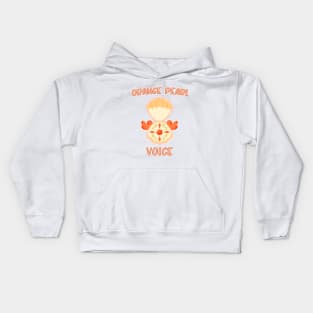 Orange Pearl Voice Kids Hoodie